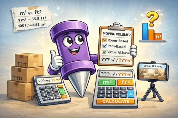 How to Estimate Your Moving Volume (m³ or ft³) Before an International Move