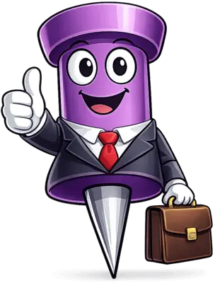 Pin om the world map