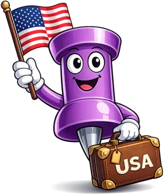 Pin moves to USA
